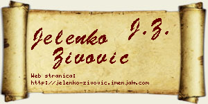 Jelenko Živović vizit kartica